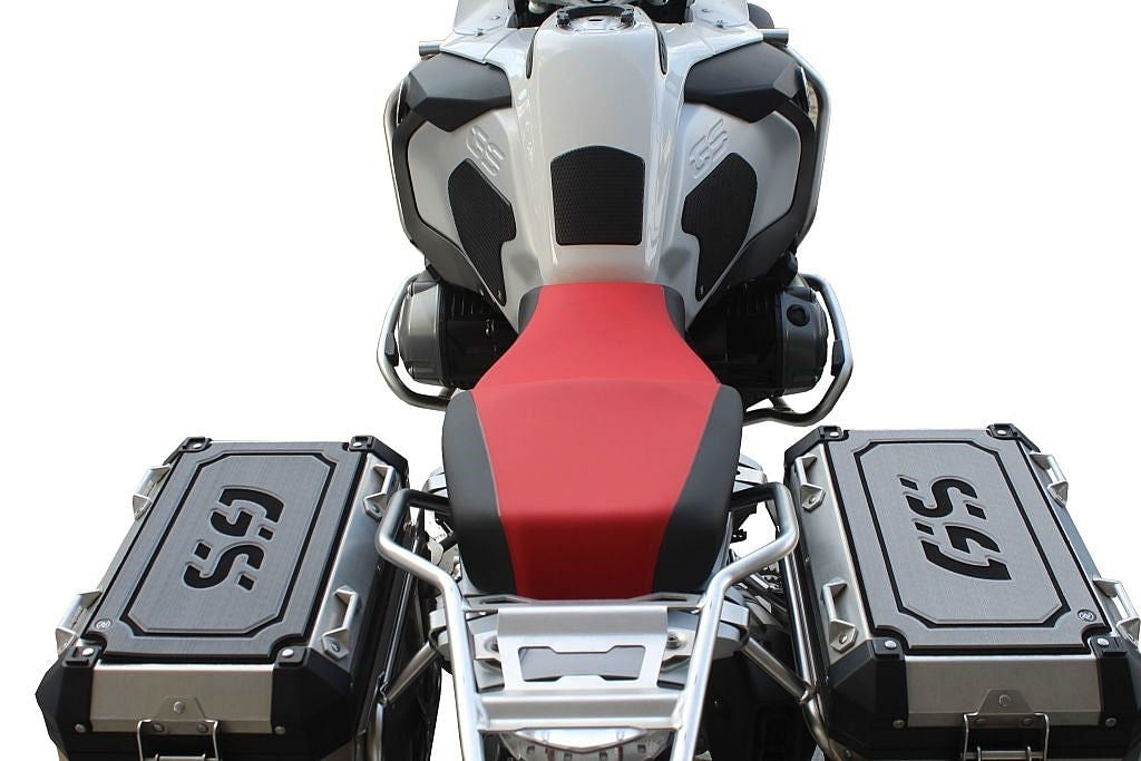 TechSpec Pannier Covers For Side Case Lids 3 Piece Kit On BMW R1200GS, R1250GS with OEM Luggage