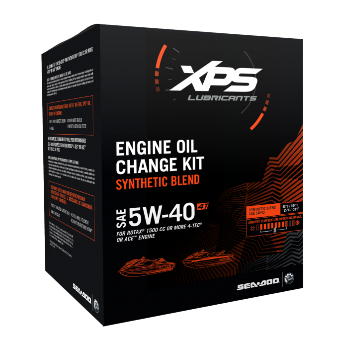 4T 5W-40 Synthetic Blend Oil Change Kit for engines of 1500 cc or more